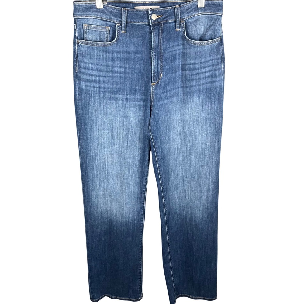 Joe's Jeans Wide Leg Jeans Women 32 Blue Wangari High Rise Full Length Stretch